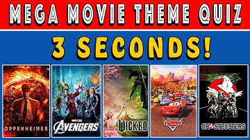 Guess The Movie Theme Song QUIZ CHALLENGE! (3 Seconds - 100 Tracks)