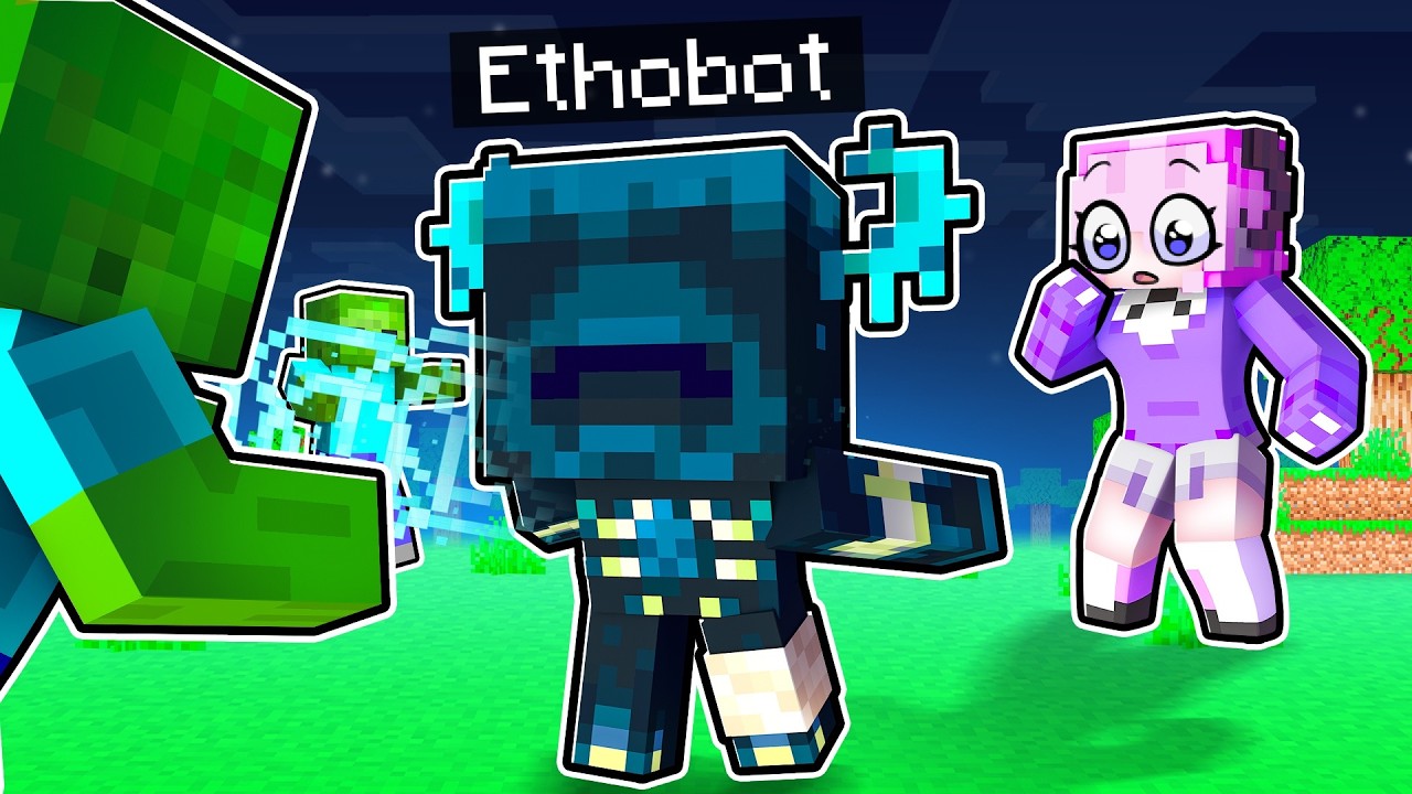 Playing Minecraft as a PROTECTIVE Baby Warden!