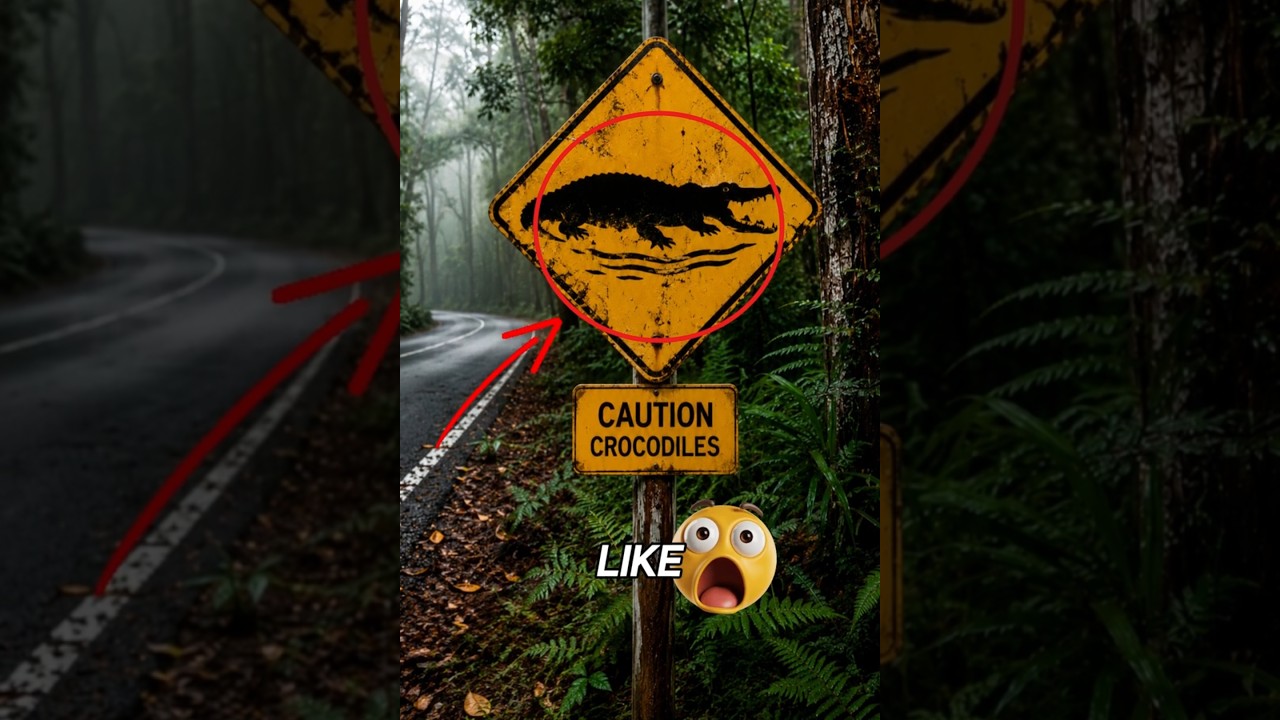 If You Ever See This Sign, Slow Down Immediately 🐊