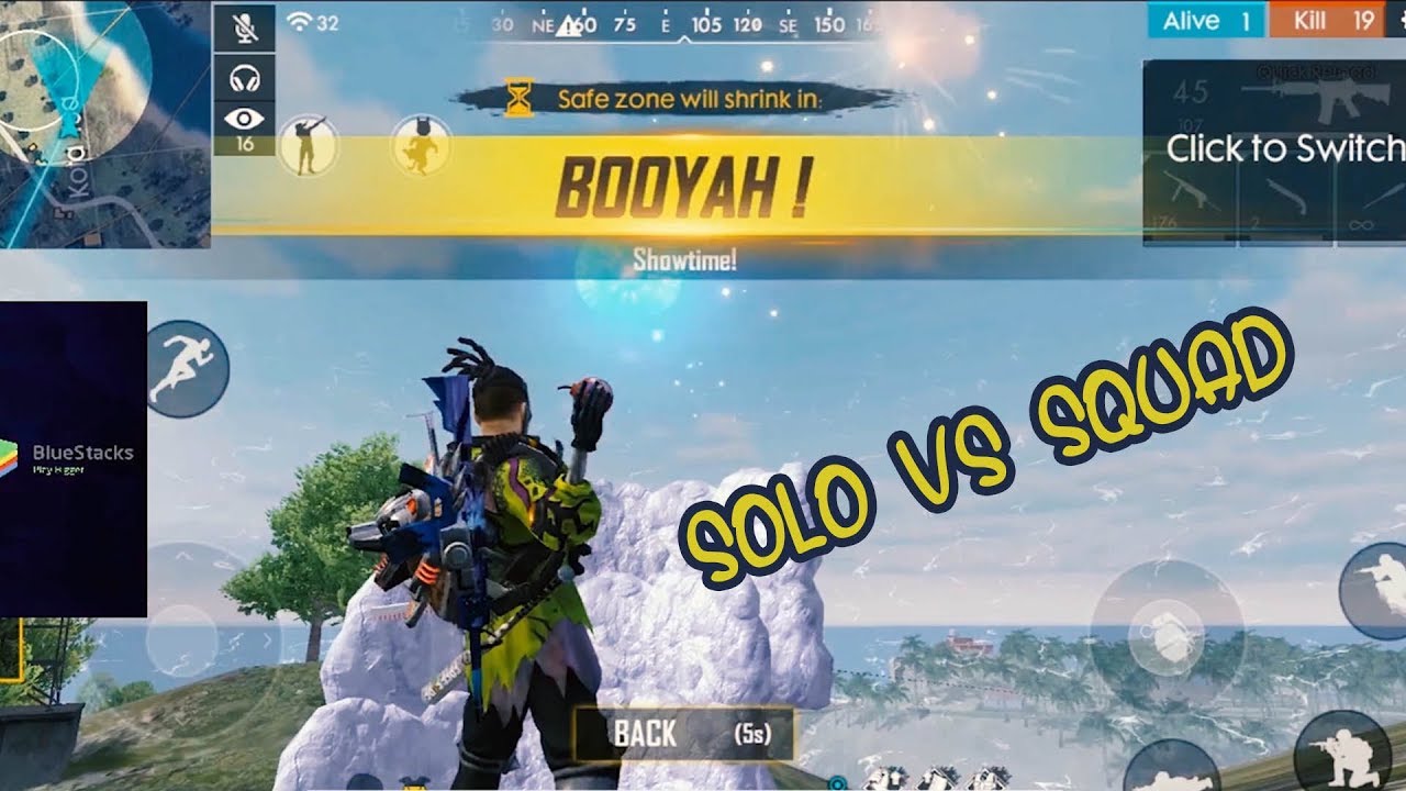 SOLO VS SQUAD GAME! NOOB GAMEPLAY - YouTube