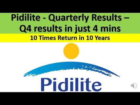 Pidilite Industries - Quarter 4 Result - Best Chemical Company -in just ...