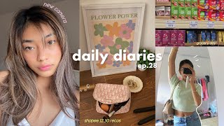 daily diaries ep.28 | Grocery Day, New Camera, Shopee Haul! 📹🍅
