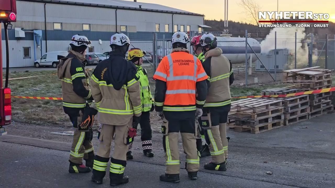 2025-11-17 Utsläpp av gasol från tank på industriområde