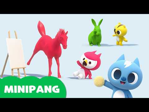 Minipang 3D Color & Drawing Play | Help Find the Lost Colors! 🎨
