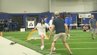 Gator athletes make an impact at Climb for Cancer sports camp