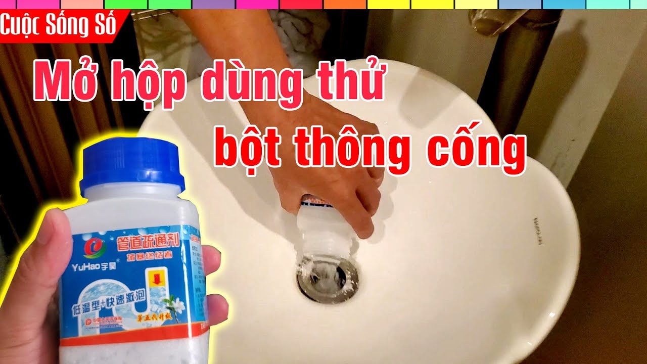 dich vu thong cong New 2022 Bột Thông Tắc Nghẽn Cống Thông Xong Là Hết Tắc Nghẽn 📺 Cuộc Sống Số 📺