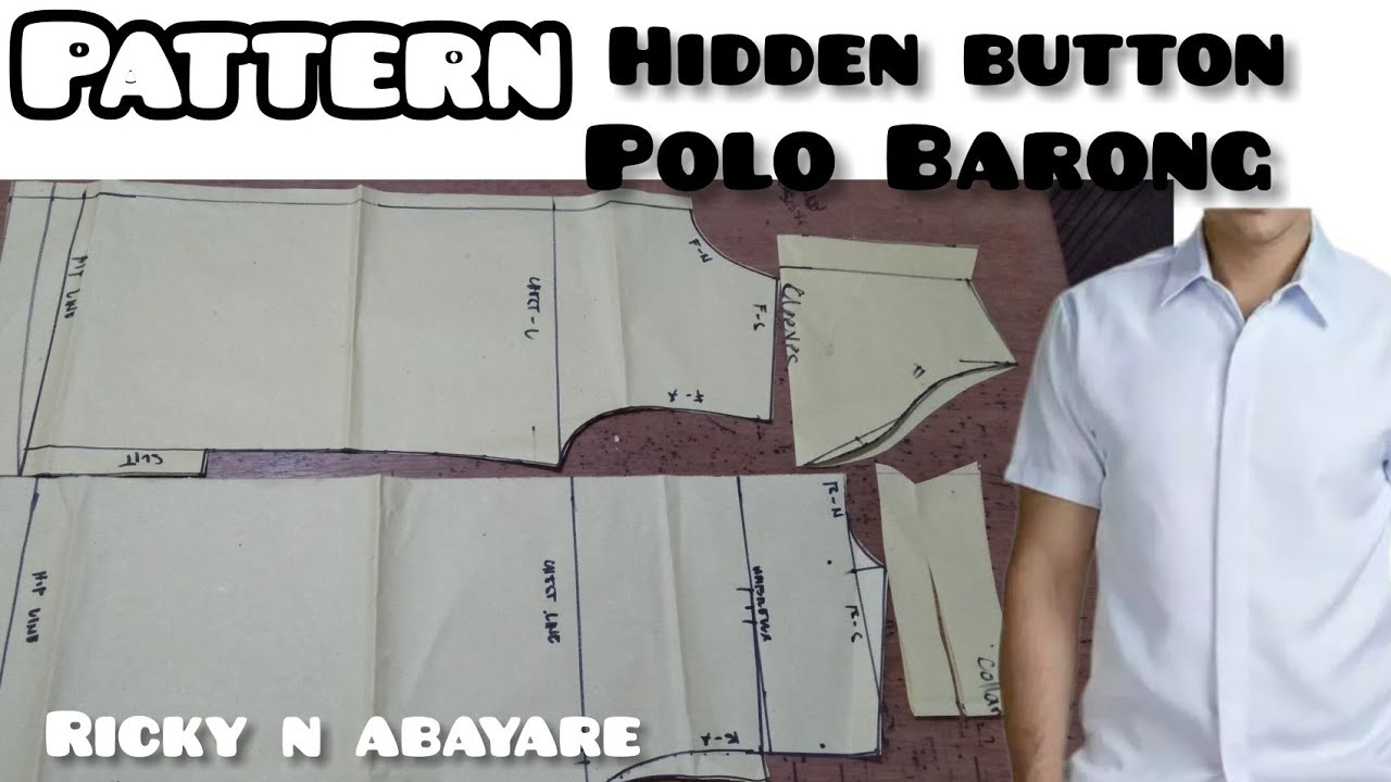how-to-make-pattern-for-men-polo-barong-with-hidden-button-placket-by