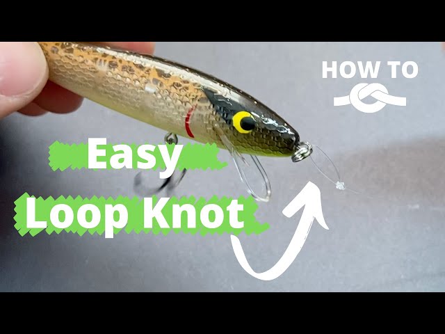How To Tie A Loop Knot For Fishing Lures 