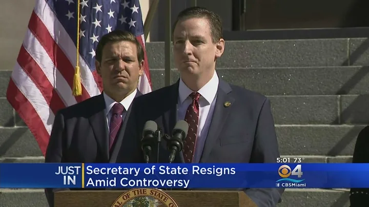 Florida's New Secretary Of State Michael Ertel Res...