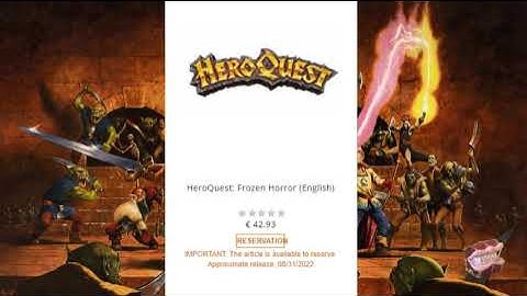 HeroQuest 2021 — Frozen Horror expansion coming?