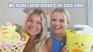 Sisters Make Easter Baskets For Each Other