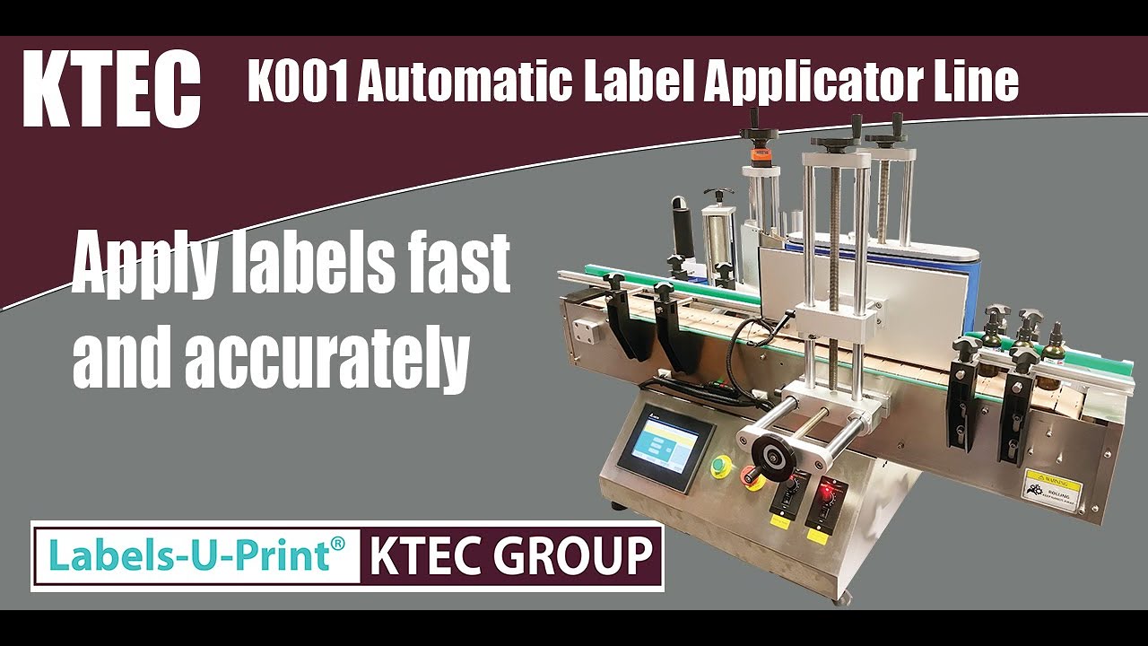 Automatic label appliacator line - Labels-U-Print ® - KTEC GROUP UK