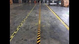 Mighty Line Floor Tape Vs Painting Install - Full Video.