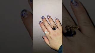 Blue glittery ?? nail polish ? nail art easy and glamorous nailart nails blue