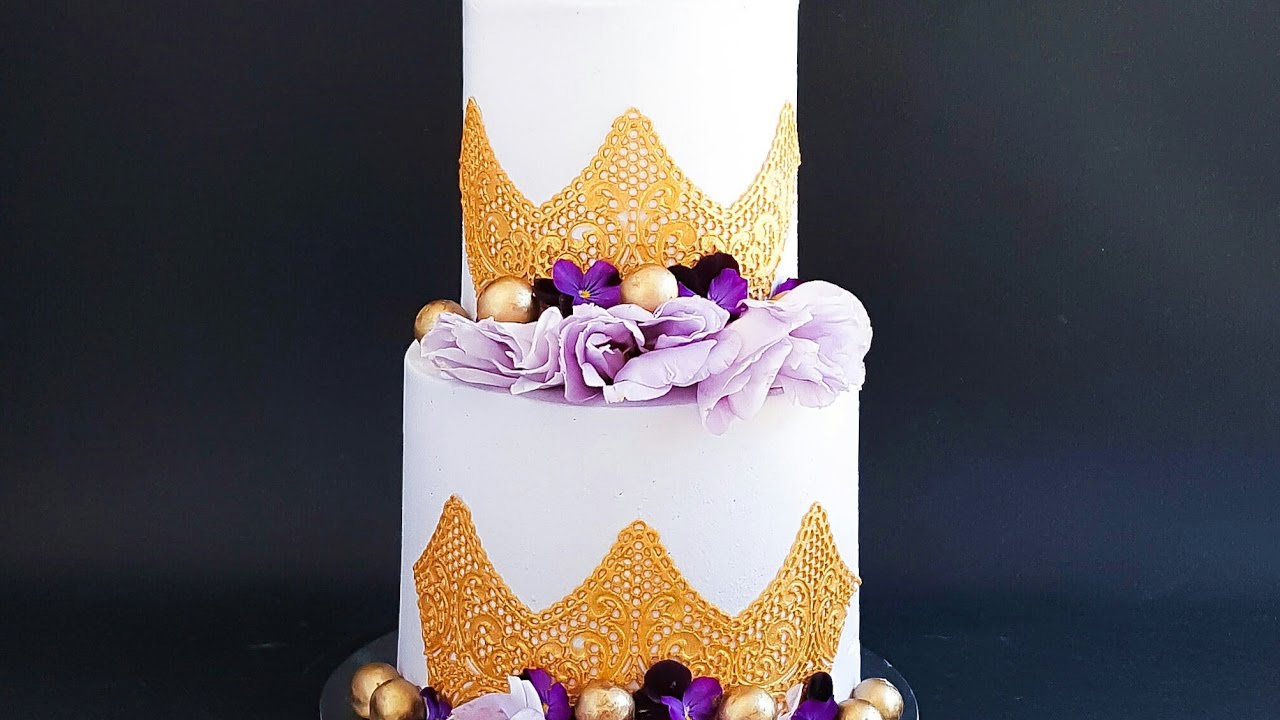 STUNNING Gold Leaf CAKE DECORATING- Rosie's Dessert Spot 