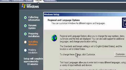 Virtual Machine: Installing Windows 2003