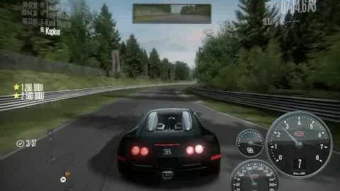 Need for Speed Shift gameplay Bugatti Veyron 361kmh