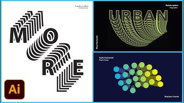 Transform Text effect in Adobe Illustrator | Rotate Angle , Scale & Move | Graphic Design