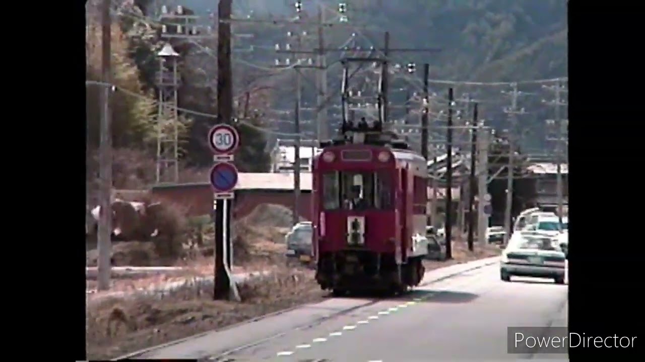 名鉄　美濃町線　白金～上芥見付近の風景