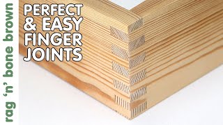 Perfect, Easy Finger Joints  Table Saw Jig (no dado)