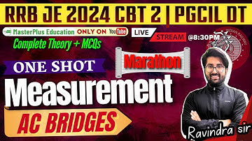 MEASUREMENT ONE Shot - AC Bridges #rrbje2024 #rrbjeelectrical #pgcil #rseb RRB JE 2024 CBT 2
