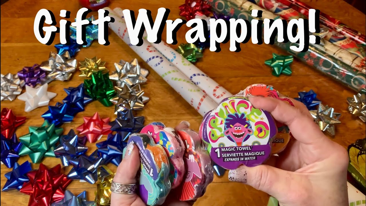 ASMR Christmas Gift Wrapping 2021 (No talking)Cutting & taping & paper