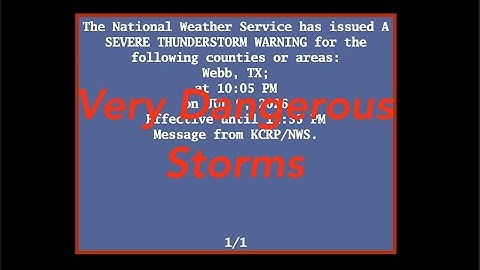 EAS Mock: Very Dangerous Storms