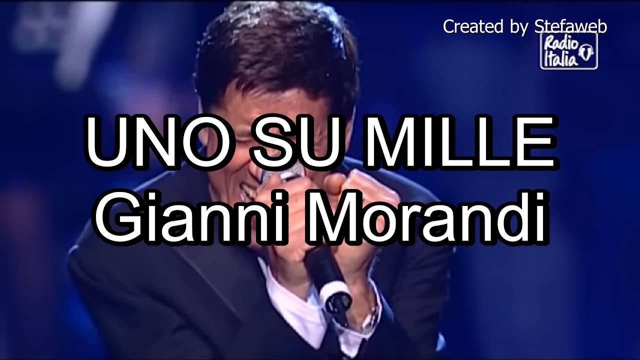 Gianni Morandi - Uno su mille (Karaoke Originale + cori)