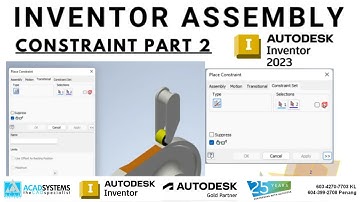 Inventor Assembly - Constraint Part 2