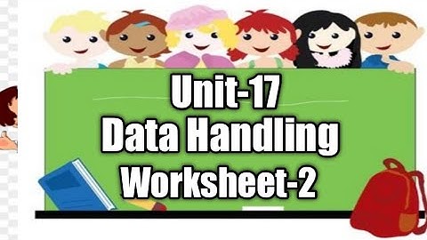 Data handling // Worksheet-2 //Unit-17 //#DAV Syllabus#