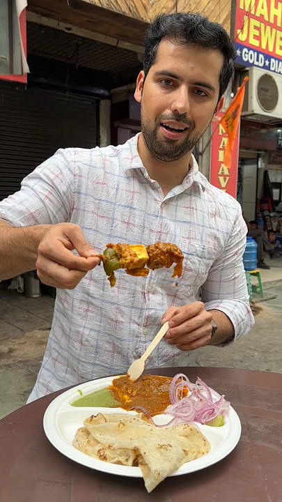 Trying the Most Famous Chaat Shop in East Delhi | Is it worth the hype? #shorts