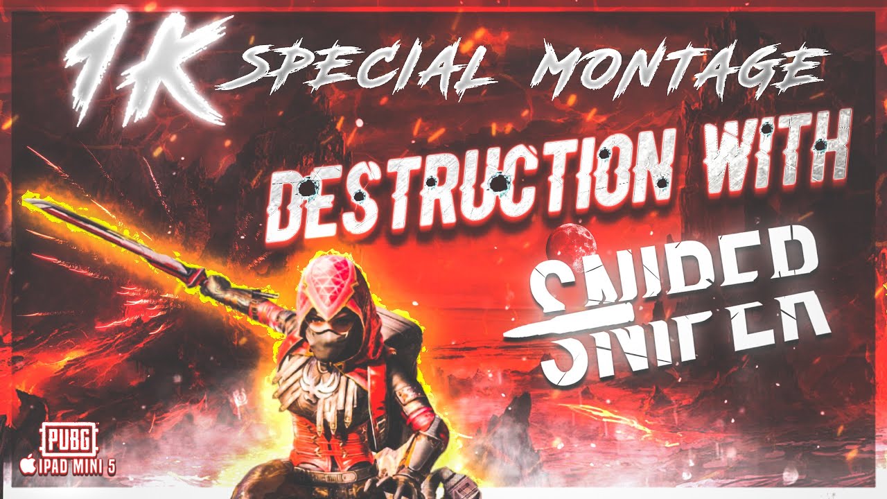 1K special Montage || Destruction With Sniper🔥|| CRAZER GAMING