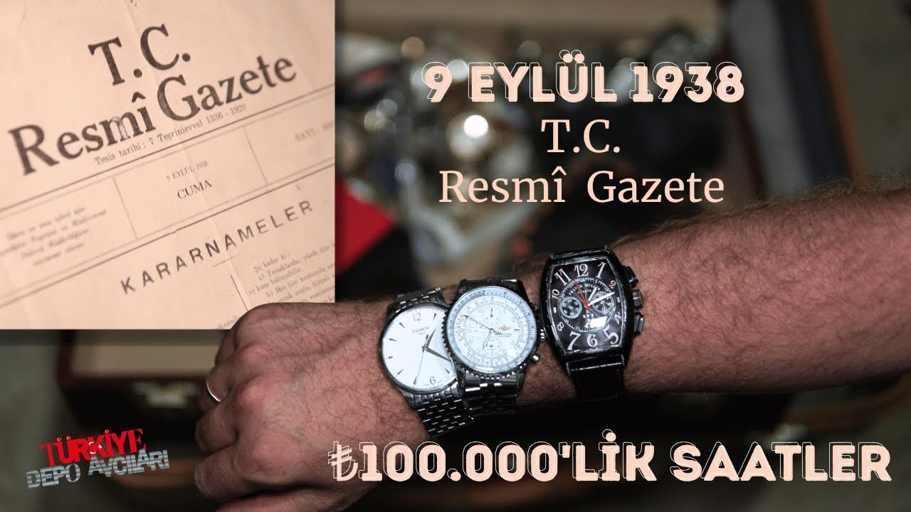 100.000 TL'LİK SAATLER !!! | 1938 EYLÜL ATA'MIZIN SON ÇIKARTTIĞI RESMİ GAZETEYİ BULDUK !!