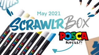 POSCA Pencils!?! // ScrawlrBox May 2021 UNBOXING! // EmilyArts
