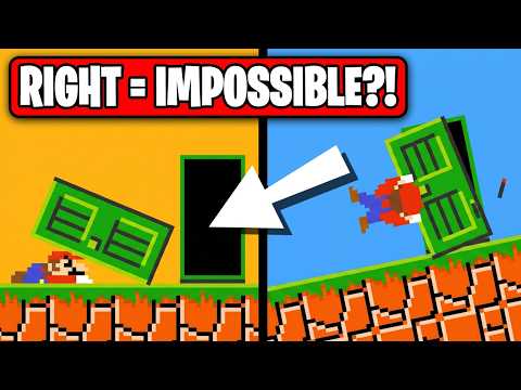 Mario but he CAN'T STOP moving LEFT?! - BTG Reacts to Funny Mario Videos thumbnail
