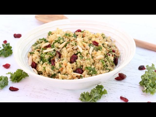 High Protein Quinoa-Kale Salad | Clean & Delicious