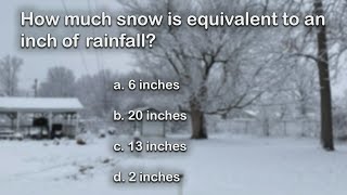Unscripted Trivia: Snow Day Part 1
