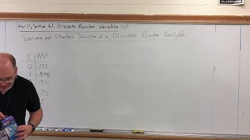 HW 11, 6.1 (10) Discrete Random Variables - Variance and Standard Deviation, Part 2