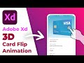 How to Create 3D Card Flip Animation using 3D Transforms in Adobe XD