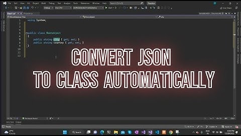 Visual Studio Magic  🪄 To Convert JSON to C# Class  #shorts