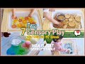 7 MESSY PLAY ideas for 12-18 months | The 5 senses activities on IKEA FLISAT table