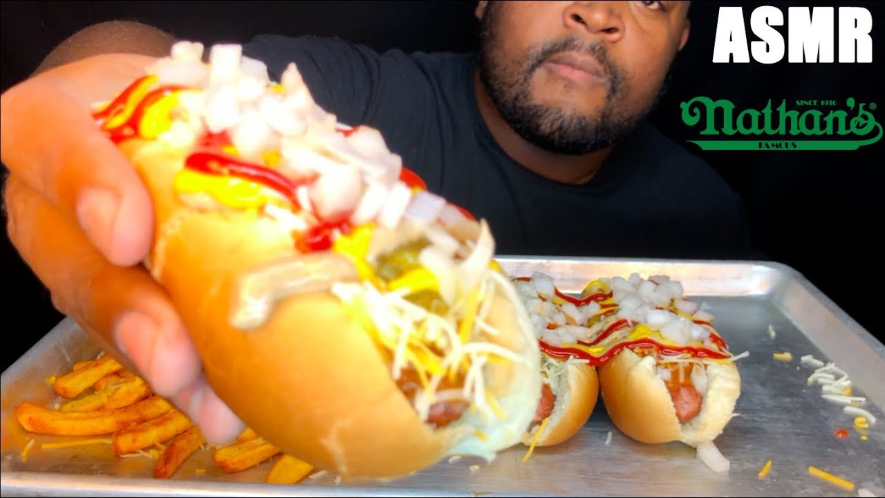 ASMR LOADED CHILI HOT DOGS & CHEESE FRIES MUKBANG (NO TALKING) BIG BITES INTENSE SOUNDS