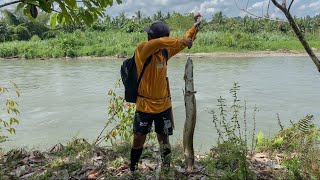 Set 16 strikeee eel fishing rods 110CM long and weighing 4.3kg in the river near the cemetery 😭 #...