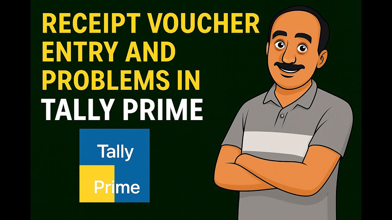 Receipt voucher entry and problems in Tally Prime || Tally Prime in ...