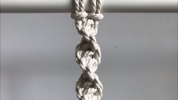 How to make a Half Square Knot Spiral. Macrame tutorial.