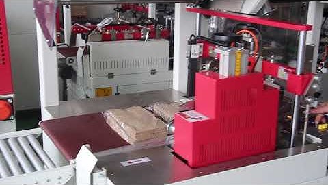 shrink wrapping system machine for paper bag of side sealing system