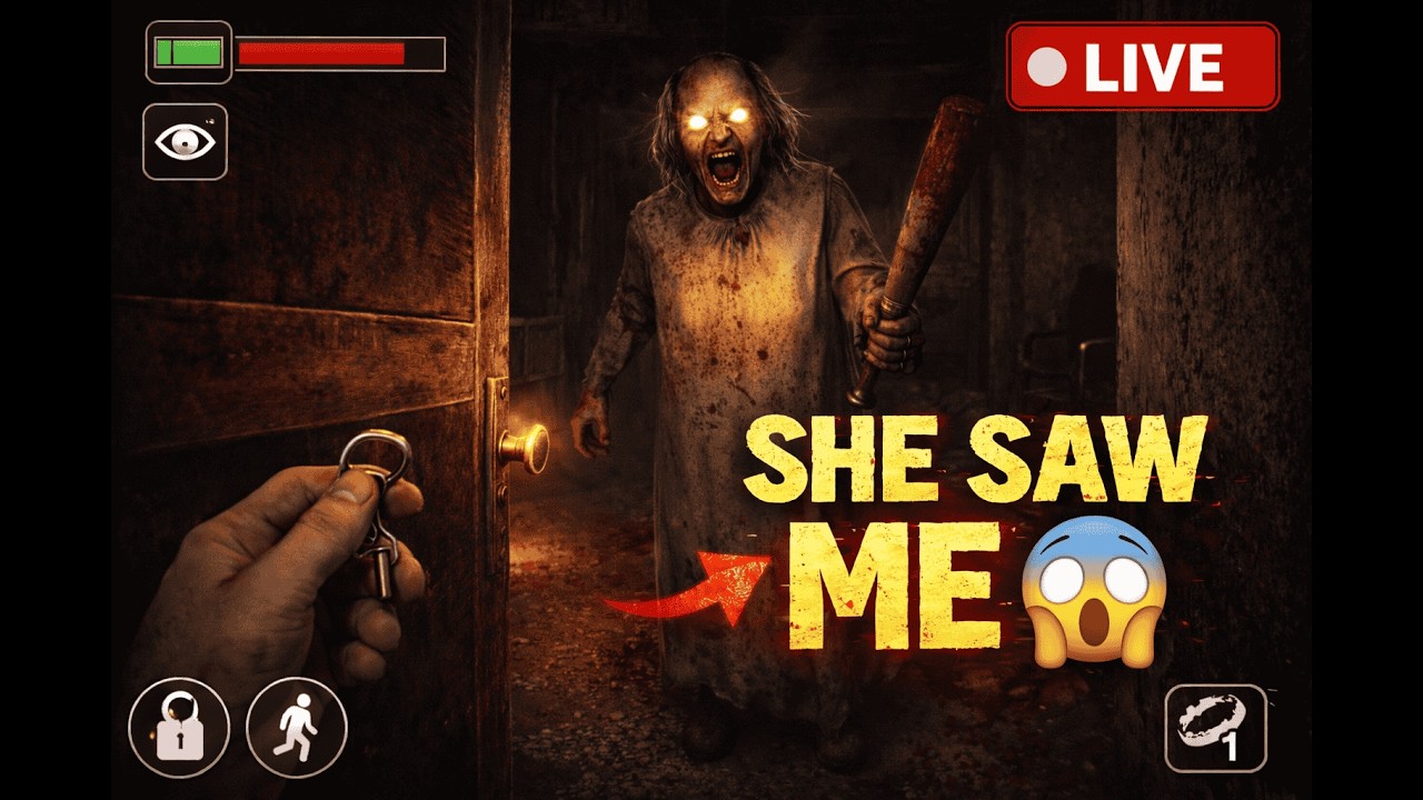 Granny LIVE 🔴 One Mistake = Game Over 😱 #granny - YouTube