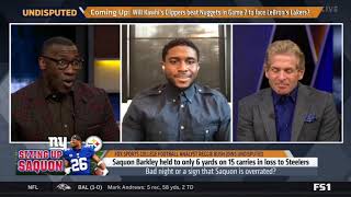 Reggie Bush HEATED Barkley only yards on 15 carries, Bad night or a sign that Saquon? | UNDISPUTED