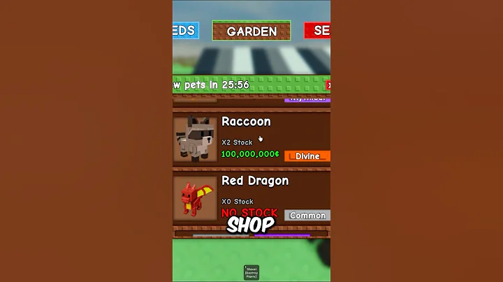 SECRET PET ONLY Shop from Owner Of Grow a Garden!