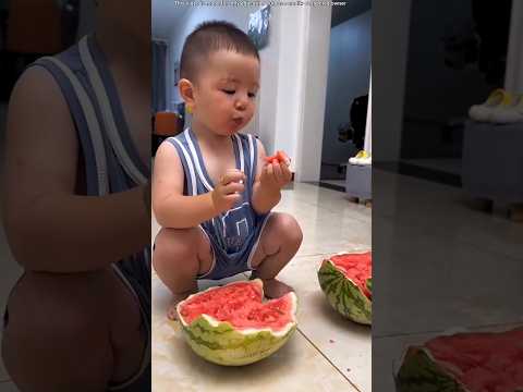 Cute Baby Eating
